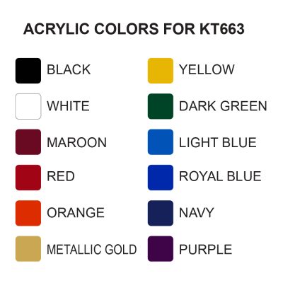 KT663_Acrylic Color Chart