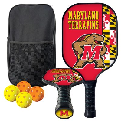 Premium Pickleball Paddle Set with Blank Carrying Case – 2 Paddles, 4 Pickleballs
