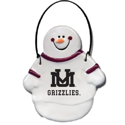 Willie the Snowman  Ceramic Ornament