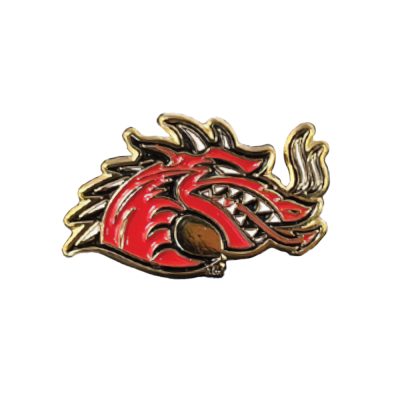 1-1/4" Etched Enamel Lapel Pin