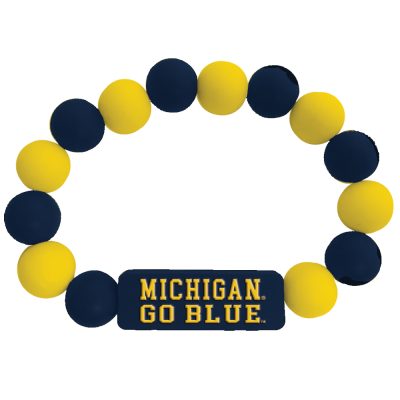 Two-Tone Silicone Beaded Bracelet