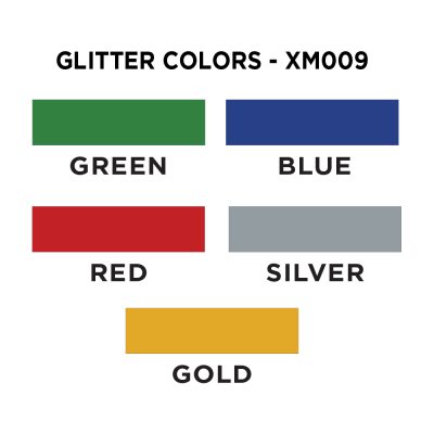 XM009 GLITTER SWATCHES