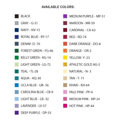 TT516 COLOR CHART